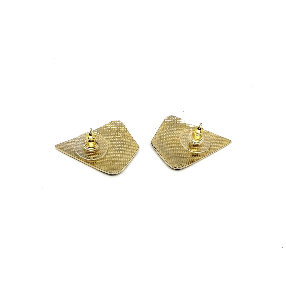 Vintage Cloisonné Diamond shaped earrings - Picture 5 of 5